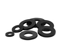 Rondelles en nylon, rondelles noires en plastique M2 M3, rondelles plates rondes à vis isolées for l'isolation électrique et l'espacement Cale fixe(M3*8 * 1 (200 pcs))