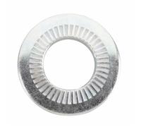 Rondelles frein contact - acier zingué blanc - 14x30 mm - 200 pièces VISWOOD