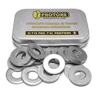 Rondelles Metal Inox M10 : Boite 20 Pcs Plate Moyenne Acier Inoxydable A2 | Usage Interieur et Exterieur | Carrossier Bricolage Réparation Mobilier Electroménager | Dimension (10,5mm x 22mm x 2mm)