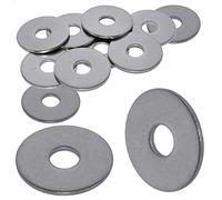 Rondelles Metal M6 : 50 Pièces Extra Large (Diam.int = 6,4mm x Diam.ext = 24mm) Plates Type"LL" Acier Inox A2 pour Ecrou Vis et Boulon | Anti-Rouille Usage Extérieur-Intérieur | Recharge Zip PROTORX
