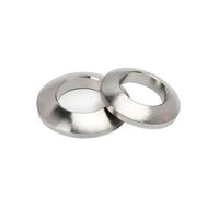 Rondelles Metal Rondelle sphérique conique en acier inoxydable/acier au carbone 304, joint fraisé solide, cône convexe Concave M6M8M10M12M14M16M18M20M24(304 spherical,M8 (10pcs))