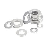 Rondelles Metal Rondelles plates en acier inoxydable, 1 à 100 pièces, M2 .5 M3 M4 M5 M6 M8 M10 M12 M14 M16 M18 M20 M22 M27, joints unis DIN125(M5x8x0.5 100pcs)