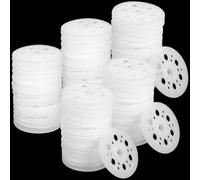 Rondelles Plastiques Isolation 46mm Rondelles Plastique | Rondelle en Mousse pour Fixation et le Support Isolation laine de Verre et les Plaques de Styro 100pcs