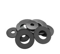 Rondelles plates en caoutchouc noir Anti-huile, 20 pièces, M2 M2.5 M3 M4 M5 M6 M7, joints d'isolation plats en caoutchouc, joints de plomberie for tuyaux(M4x14mm-20Pcs,2mm)