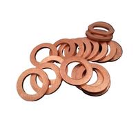 Rondelles plates en cuivre 50/100 pièces M3 M4 M5 M6 M8 M10-M30 rondelle en cuivre cale joint d'étanchéité à bague plate bouchons de puisard d'espacement simple fixation