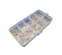 Rondelles plates en cuivre Kit d'assortiment de bagues, mélange 700/530 pièces, M2 .5 M3 M4 M5 M6 M8, rondelle plate en cuivre et laiton massif, joint uni