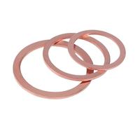 Rondelles plates en laiton, bagues d'étanchéité, rondelle en cuivre for bouchon de carter d'huile, paquet d'assortiment M5 à M60(M5x9x1mm 50pcs)