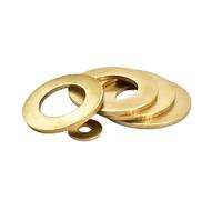 Rondelles plates en laiton massif, 3 à 500 pièces, joints d'étanchéité en laiton massif, bagues d'espacement circulaires M2 M3 M4 M5 M6 M8 M10 M12 M14 M16 M18 M20(M3x8x0.5(200Pcs))