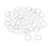 rondelles plates en nylon pour boulon à vis M16 28 mm OD 1 mm d'épaisseur clair 50PCS