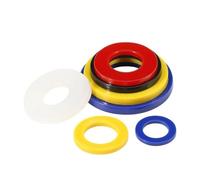 Rondelles plates en Nylon rouge/jaune/bleu, entretoise d'isolation en Nylon M2- M20, 10 à 200 pièces(Red - 1pc,M2x5x1.0-200pcs)