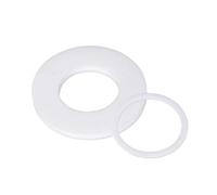 Rondelles plates en PTFE | 10 pièces 52 mm OD 45 mm ID 2 mm d'épaisseur, joints de bride blancs(53x62x2mm)