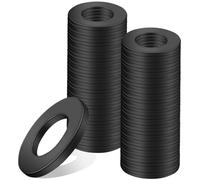 Rondelles plates M8 x 16 mm - acier au carbone noir - 80 pièces