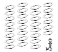 Rondelles pour Gonds De Porte, 30 pièces Rondelles, Rondelles Metal, Rondelle M8, Rondelles Plates En Laiton pour Porte, pour Charnières Metal Bague Paumelle Plate