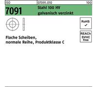 Rondelles Reyher ISO 7091 acier 27 galv. vz 070910100270000 (100 pièces)
