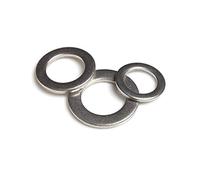 Rondelles simples en acier inoxydable 304, M1.6-M18, rondes isolées for jeux de rondelles à vis, 2 100 pièces(M1.6(100PCS))