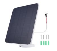 rongweiwang Panneau pour Sonnette vidéo Ring 4/3 Plus : Charge Efficace et étanche. Kit de Panneau utilisant Simplement la lumière du Soleil pour recharger la Batterie de la, Blanc