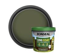 Ronseal Protection monocouche pour abri de jardin et clôture Vert forêt 5 litres (couvre jusqu'à 6 panneaux de clôture) Protection contre les intempéries