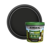 Ronseal Tudor Protection pour abri de jardin et clôture en chêne noir 5 litres (couvre jusqu'à 6 panneaux de clôture) Protection contre les intempéries