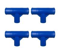 Ronyme 4 Pièces Raccord en T pour Piscine Hors Sol Connecteur Trois Voies | Pièce de Rechange en PP Adaptateur de Jonction pour Piscine Rectangulaire 4,5X2,2 M Accessoire d’Entretien Extérieur, Bleu