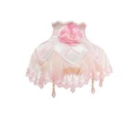 Ronyme Abat-jour Tissu E27 Abat-jour Lampe Abat-jour Chevet Abat-jour Salon Panneaux Structurés Couture Soin Diffusion Chaude, Largeur 31 Cm, Hauteur 21 Cm, D65