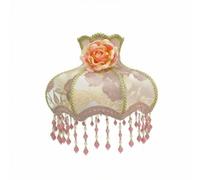 Ronyme Abat-jour Tissu E27 Abat-jour Lampe Abat-jour Chevet Abat-jour Salon Panneaux Structurés Couture Soin Diffusion Chaude, Largeur 33 Cm, Hauteur 24 Cm, D61