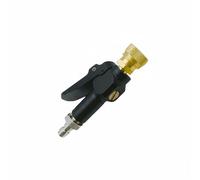 Ronyme Adaptateur Rapide à Pression Contrôlée Raccordement Air Pneumatique Fileté Bsp/10mm Dispositif de Décharge Facile Accessoire Atelier Pratique Adapté pour Atelier Équipements Spécialisés, Noir
