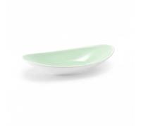 Ronyme Assiette Melamine Plat Ovale Plateau Incassable Courbé Moderne Nettoyage Simple pour Buffet Hôtelier Table Festive, Cyan, S
