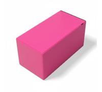 Ronyme Banc d'Entraînement Enfant Bloc pour Étirements et Pressions de Jambe Appui Stable Amélioration de la Posture Mousse Ferme Housse Textile Pensé pour, Pink 30x30x60
