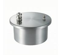 Ronyme Boîtier de Transformateur Étanche Boîtier Caisson Coffret en Acier Inoxydable 304 à Couvercle Plat Rond avec Raccords Filetés Indice IP67 IP68 pour