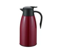 Ronyme Carafe à café isotherme 2L, cafetière/théière multifonction en acier inoxydable avec bec verseur, idéale pour les hôtels, les fêtes et les bureaux, Bordeaux