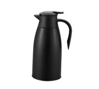 Ronyme Carafe à café isotherme 2L, cafetière/théière multifonction en acier inoxydable avec bec verseur, idéale pour les hôtels, les fêtes et les bureaux, Noir