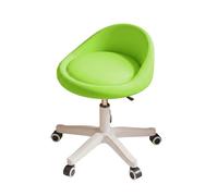 Ronyme Chaise de Coiffure Réglable Chaise de Maquillage Fauteuil Seau Chaise à roulettes Chaise d'Intérieur Siège Rembourré Revêtement Lisse Appui Dorsal Bas, Vert Vif