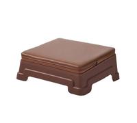 Ronyme Coussin de Genoux Banc à Genoux Tabouret Méditation Siège de Prière avec Plateau Carré Rembourré en PP et Éponge Base Échelonnée pour Stabilité, Couleur Unie Améliorée