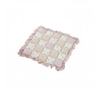 Ronyme Coussin de Siège en Dentelle Coussin Chaise Galette Assise Coussin Déco Coussin Rembourré Motifs Floraux et Uni Patchwork en Polyester Doux et Aéré, Rose Clair