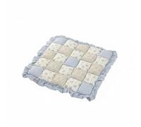 Ronyme Coussin de Siège en Dentelle Coussin Chaise Galette Assise Coussin Déco Coussin Rembourré Motifs Floraux et Uni Patchwork en Polyester Doux et Aéré, Bleu Clair