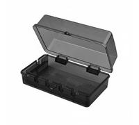 Ronyme Couvercle Étanche pour Prise Électrique Bloc de Sécurité Multiprise Enclosure à Fermeture Verrouillable Résistante Intempéries pour Exterieur Jardin Balcon Protection Animaux, Noir, M+Serrure