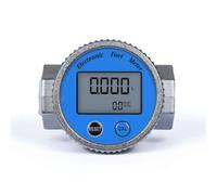 Ronyme Débitmètre Électronique pour Liquides Compteur Jauge de Débit Mètre Affichage Numérique Sous Couvercle et Boutons, 6 Points, Compteur Instantané Étanche De 6 Points