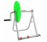 Ronyme Dérouleur de Tuyau Dispositif d'Irrigation Machine Enrouleuse Métal Solide Manivelle Confortable pour Professionnels Jardiniers Projets Agricoles, Disque Vert