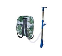 Ronyme Épandeur d'Engrais Manuel Applicateur Distributeur à Dos Résistant en PVC et Acier Inoxydable pour Épandage Contrôlé Passage en Ligne et Adapté aux, Bleu, Tuyau Ss