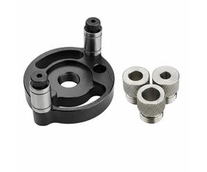 Ronyme Guide de Perçage Autocentrant Gabarit Bois Outil Menuiserie Perceuse Centreur pour Tourillons Réglage Automatique Corps Convient à Fabrication de , Douille De Perçage Ss