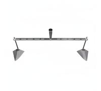 Ronyme Houe Agricole Outil de Jardinage Cultivateur Manuel Sarcloir Tranchant Conception Ergonomique en Traction à la Main et Lames Triangulaires Acier au, 80CM 2 Heads