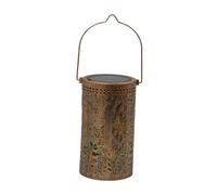 Ronyme Lanterne Solaire décorative d'extérieur pour Jardin, Design en Fer ajouré, projecteur à Suspendre pour Balcon, Cour, allée, Fleur de Papillon