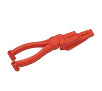 Ronyme Pince porte-clou Porte-clou pour marteler garde les doigts Pince guide-clou de sécurité Pince auxiliaire durable pour atelier de projet de bricolage, orange
