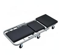 Ronyme Planche de Réparation de Véhicule Chariot de Garage Plateau Pliable Coussin Épais Structure en Acier Roulettes Fluides pour Déplacements Précis
