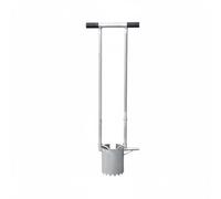 Ronyme Plantoir de Transplantation Manuel Plantoir Planteur Transplantoir Placement Précis des Plantules et Extraction du Tige Longue Acier Galvanisé Adapté aux Semis Bacs Plates-Bandes, 12CM