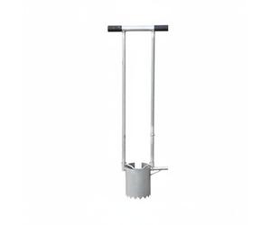 Ronyme Plantoir de Transplantation Manuel Plantoir Planteur Transplantoir Placement Précis des Plantules et Extraction du Tige Longue Acier Galvanisé Adapté aux Semis Bacs Plates-Bandes, 12CM