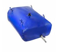 Ronyme Réservoir d'Eau Pliable Sac Réservoir Citerne Pliable Tank Souple en PVC avec Couture Soudée et Accès Central à Vis Sortie Bas pour Connexion Tuyau, 330L