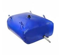 Ronyme Réservoir d'Eau Pliable Sac Réservoir Citerne Pliable Tank Souple en PVC avec Couture Soudée et Accès Central à Vis Sortie Bas pour Connexion Tuyau, 540L