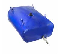Ronyme Réservoir d'Eau Pliable Sac Réservoir Citerne Pliable Tank Souple en PVC avec Couture Soudée et Accès Central à Vis Sortie Bas pour Connexion Tuyau, 400L