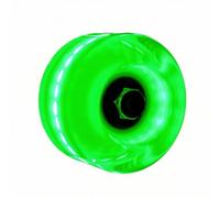 Ronyme Roue Lumineuse Patin à roulettes Roue Roulette Pièce Roue LED en Polyuréthane 82A Anti-Usure avec Roulements 608RS pour Confort et Contrôle Adaptée, Vert